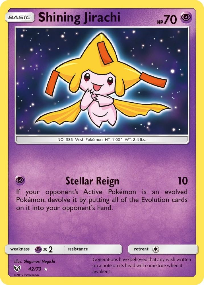 Kortet Shining Jirachi