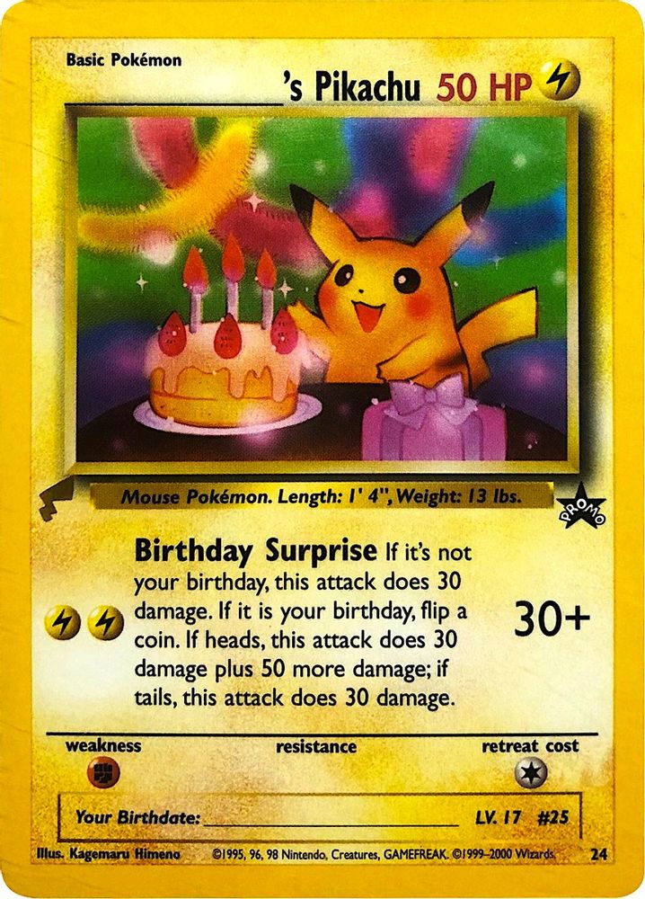 ______'s Pikachu — Pikachu World Collection Promos #24