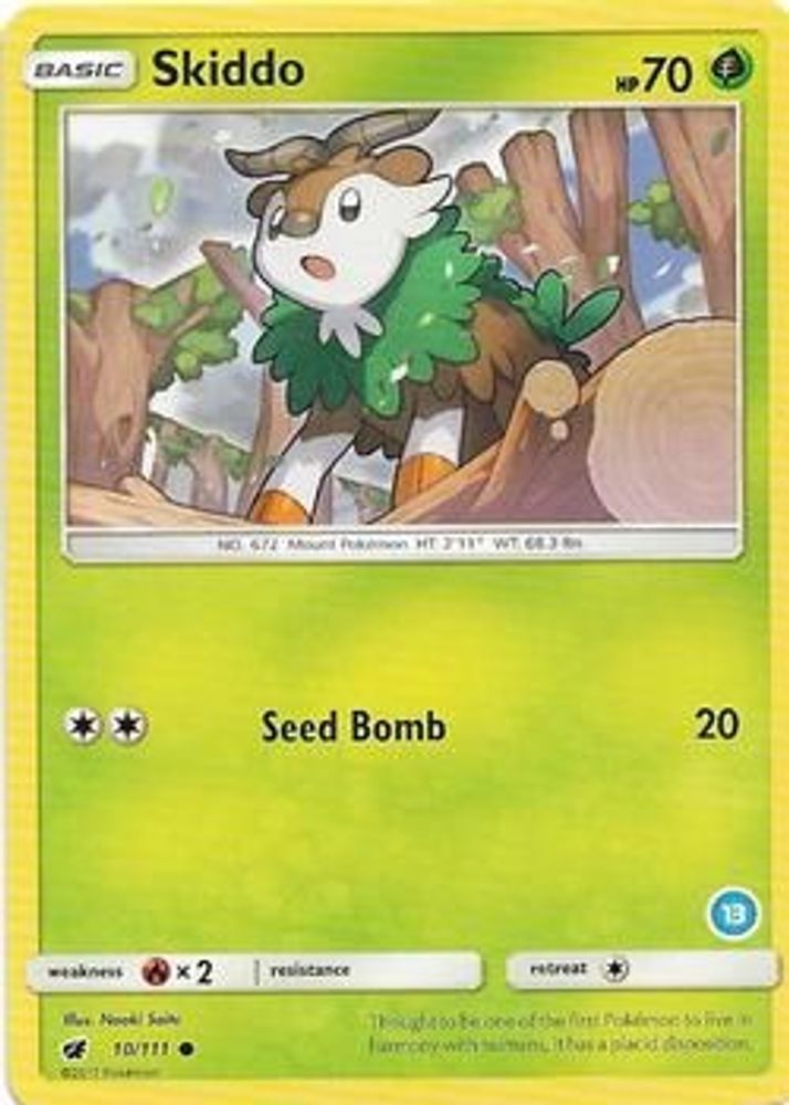 Skiddo — SM Trainer Kit: Alolan Sandslash & Alolan Ninetales #10/156