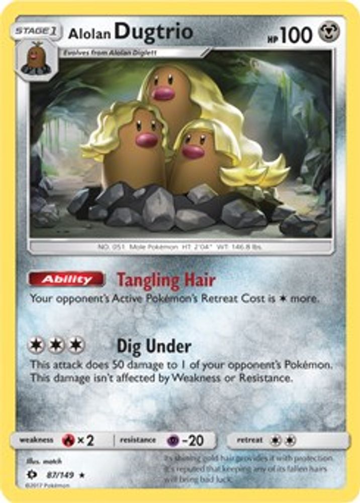 Alolan Dugtrio — Blister Exclusives #87/264