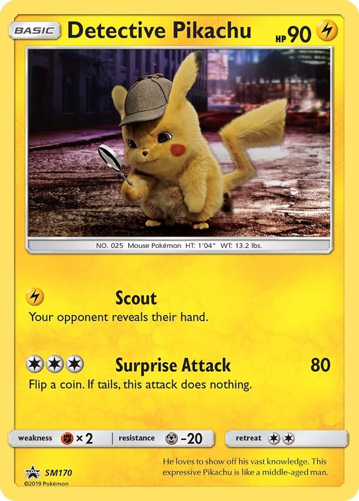 Kortet Detective Pikachu