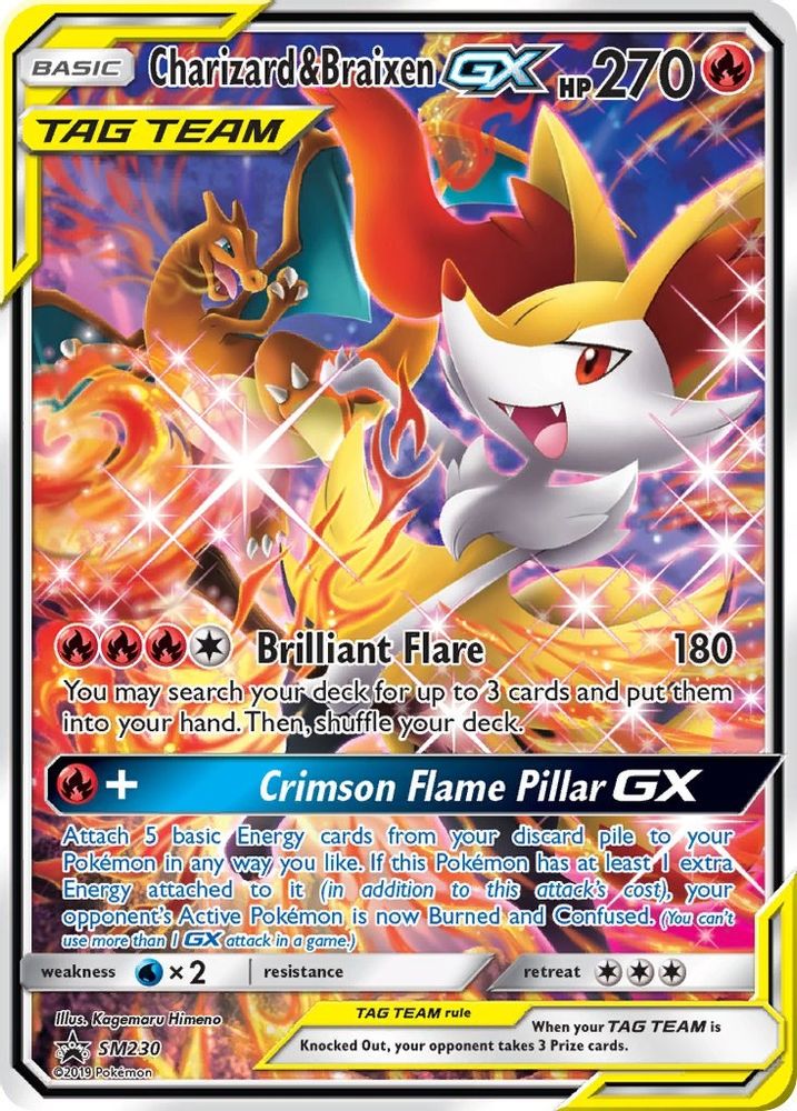 Kortet Charizard & Braixen GX