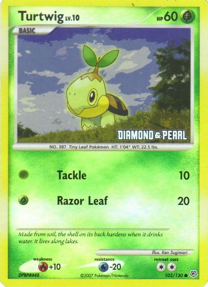 Turtwig — Burger King Promos #103/146