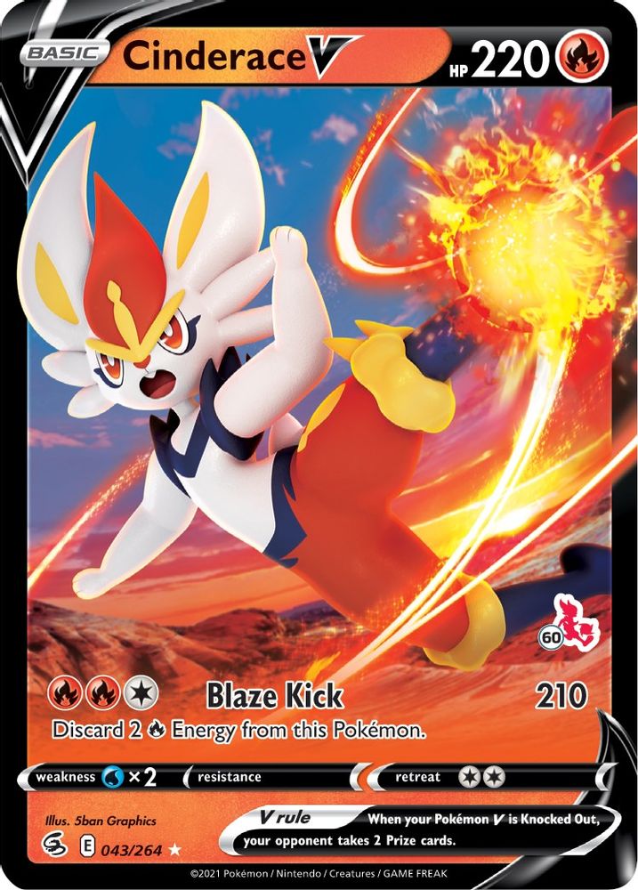 Cinderace V — Battle Academy 2022 #43/264