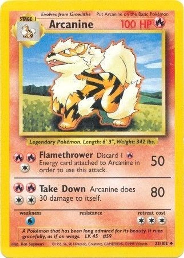 Kortet Arcanine