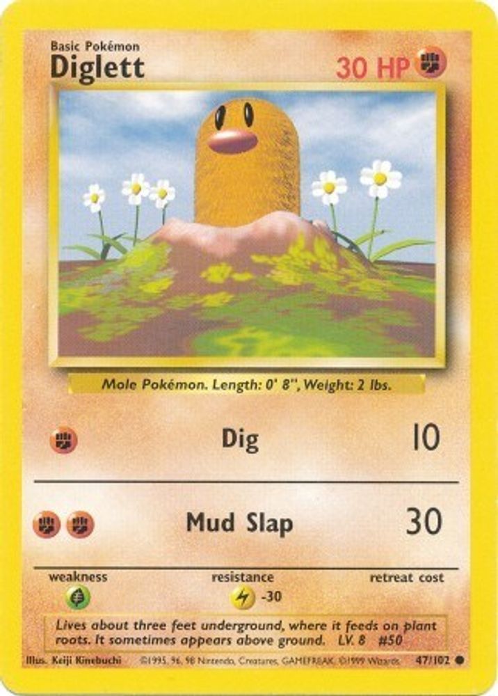 Kortet Diglett