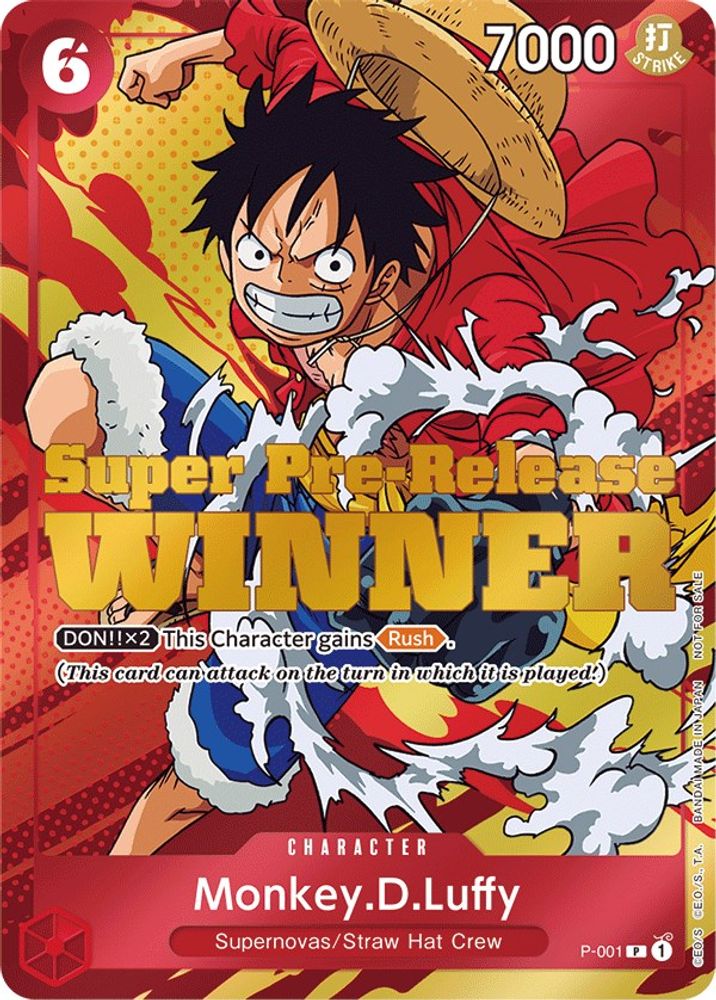 Monkey.D.Luffy (Super Pre-Release) [Winner] card