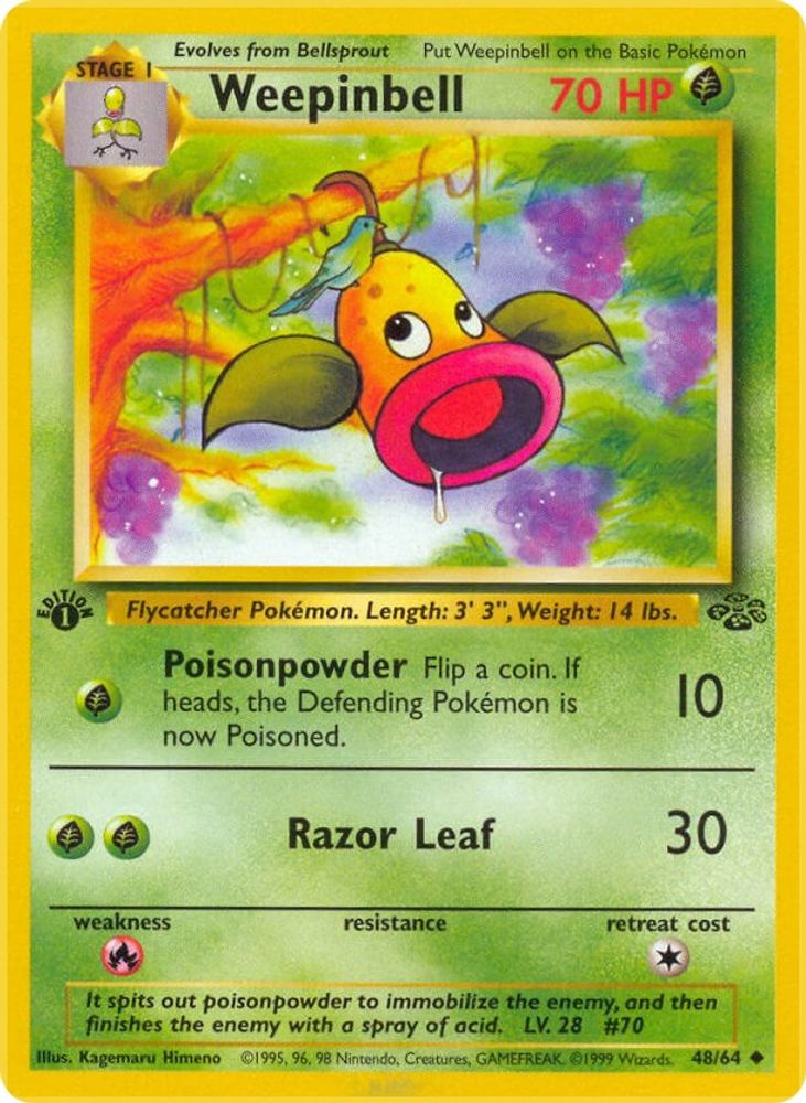 Kortet Weepinbell