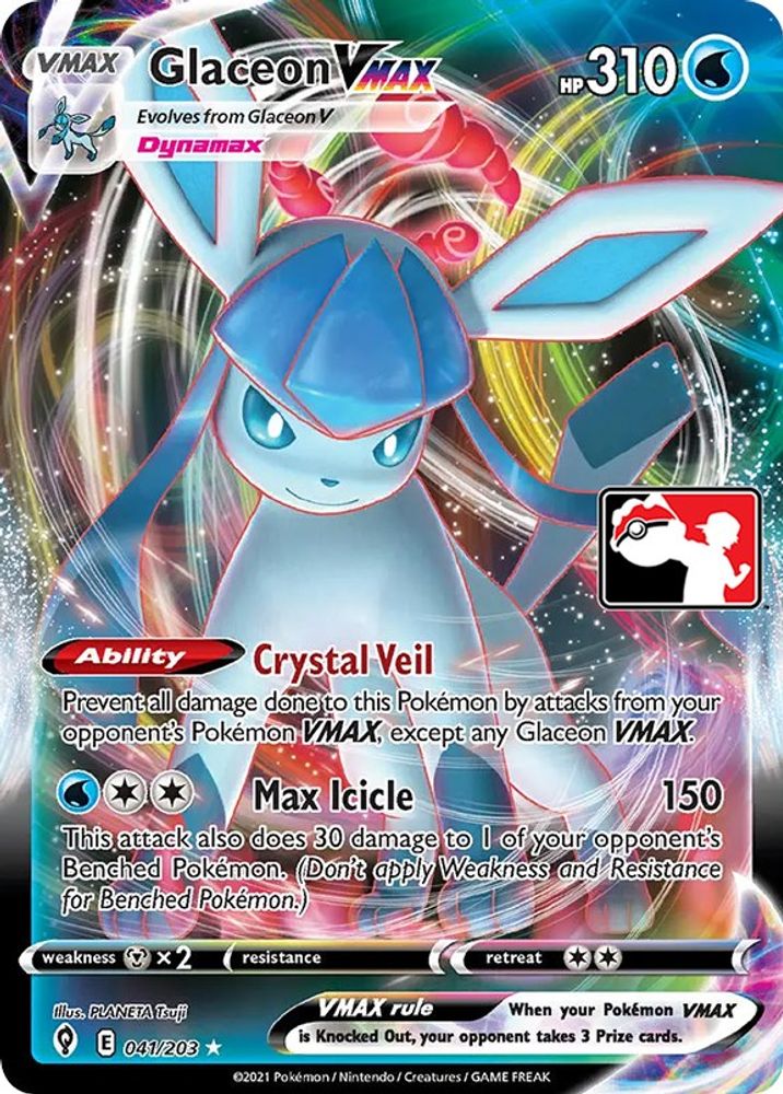 Glaceon VMAX — Prize Pack Series Cards #41/264