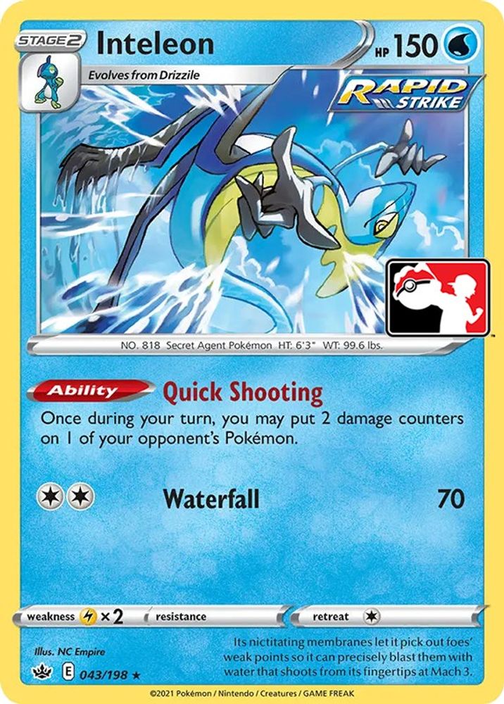 Inteleon — Prize Pack Series Cards #43/264