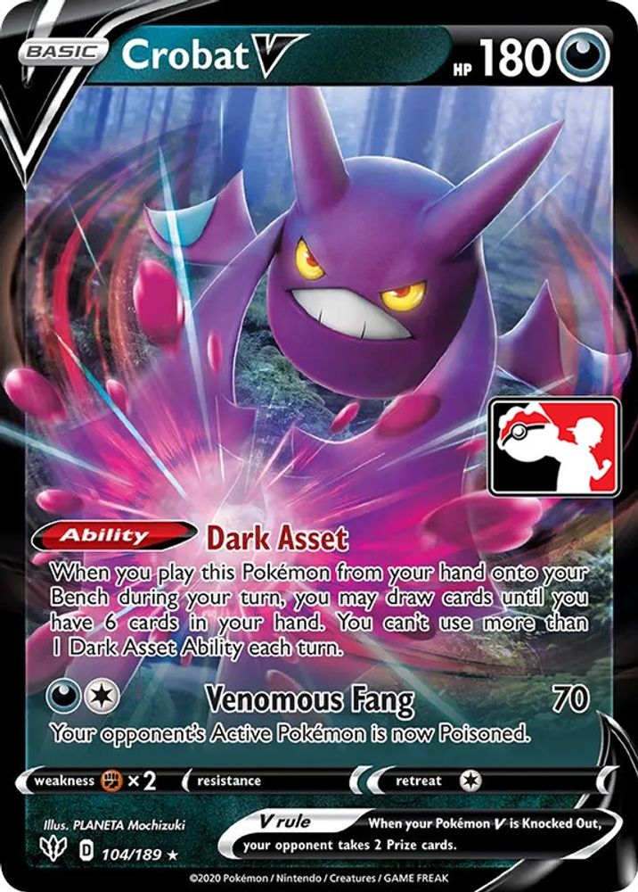 Crobat V — Prize Pack Series Cards #104/264