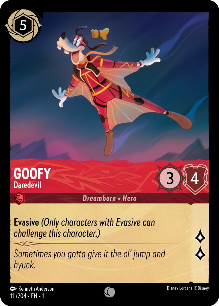 Goofy - Daredevil card