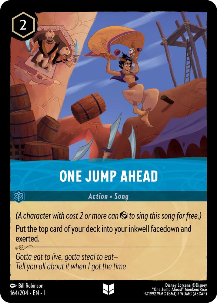 One Jump Ahead card