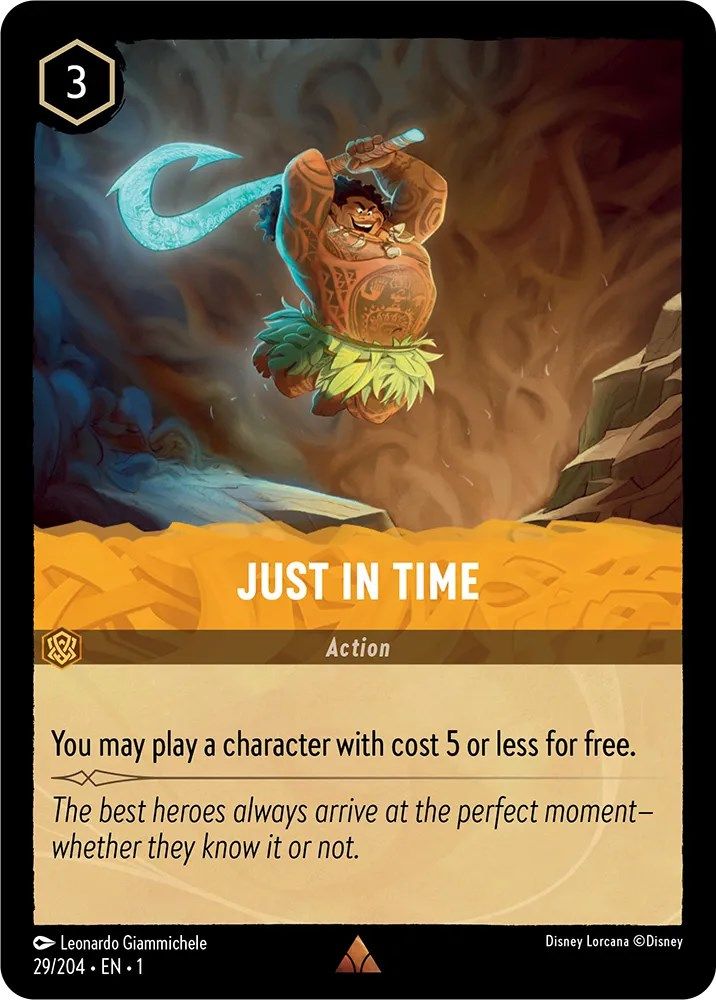 Just in Time card