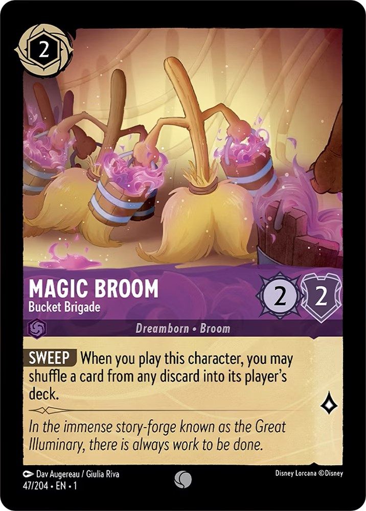 Magic Broom - Bucket Brigade card