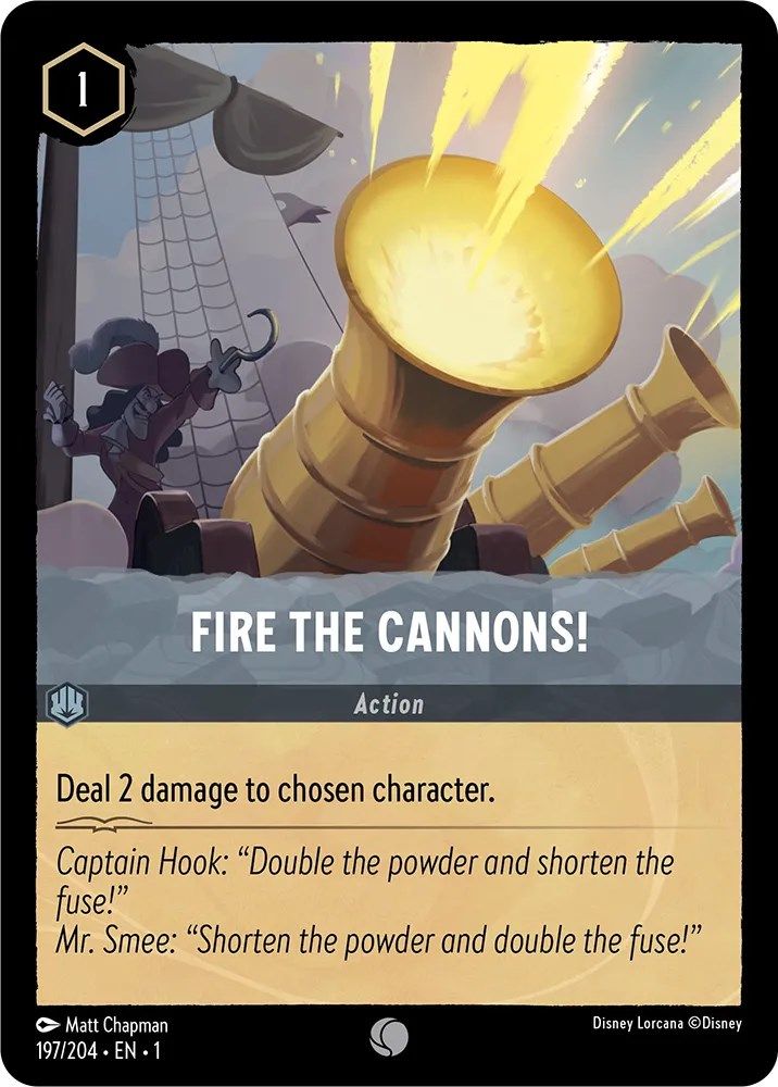 Fire the Cannons! card