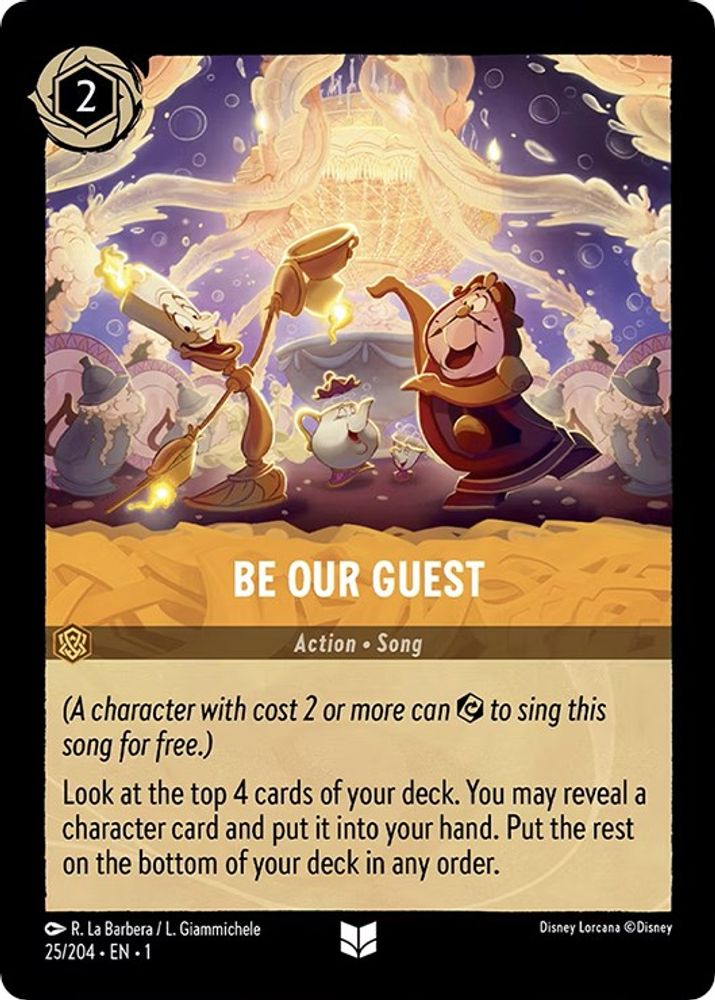 Be Our Guest card