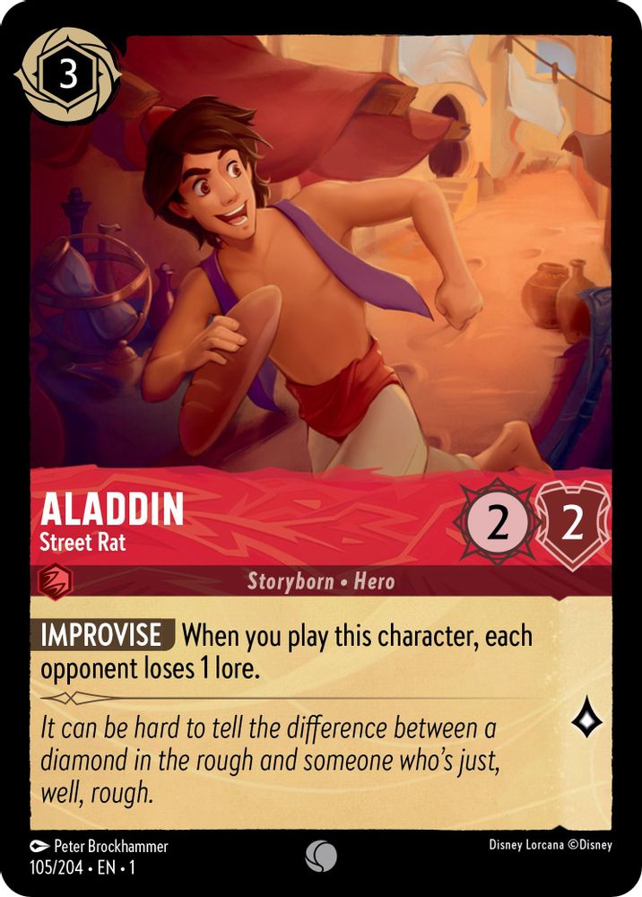 Aladdin - Street Rat card