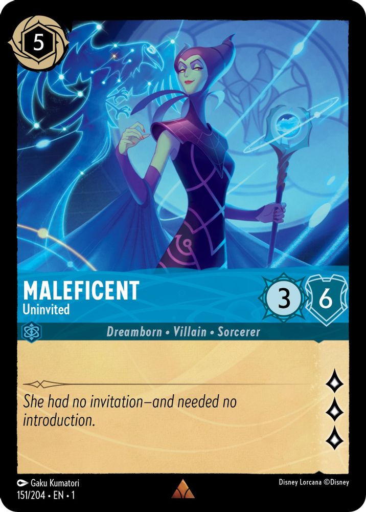 Maleficent - Uninvited card