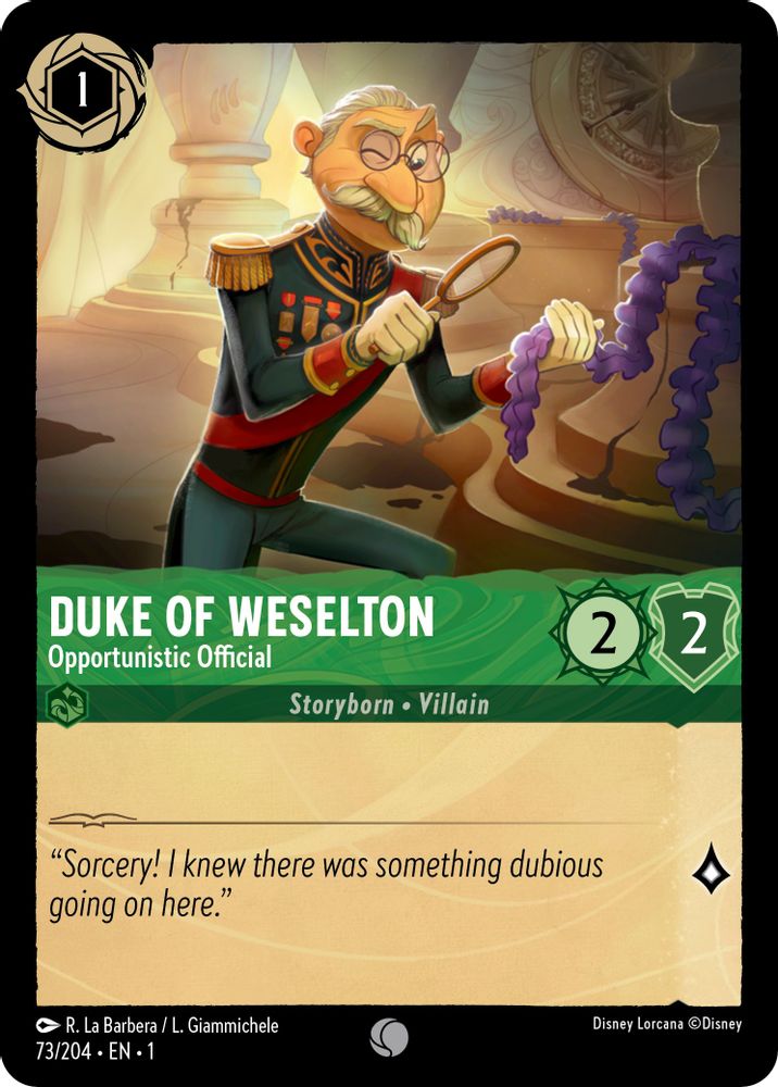 Duke of Weselton - Opportunistic Official card