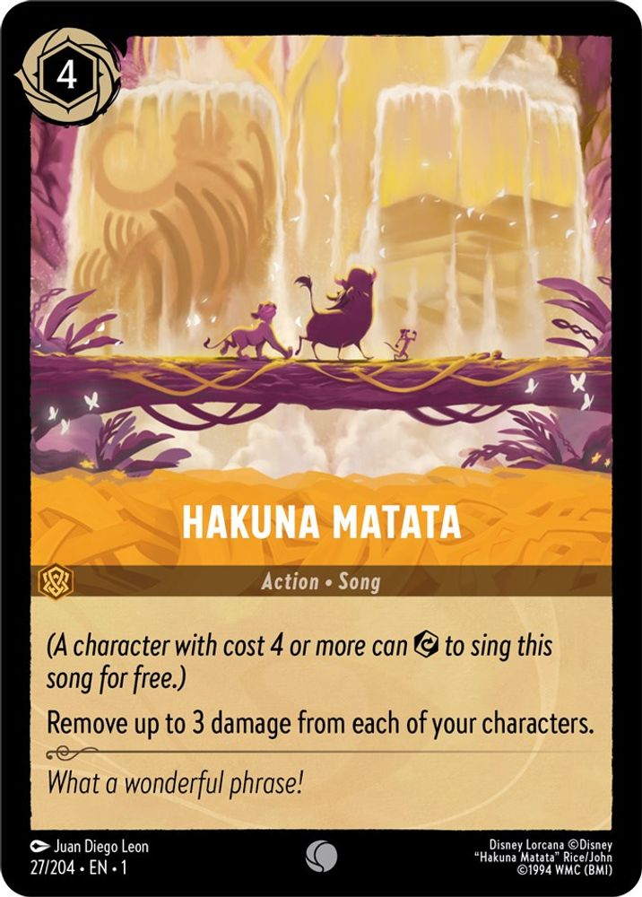 Hakuna Matata card