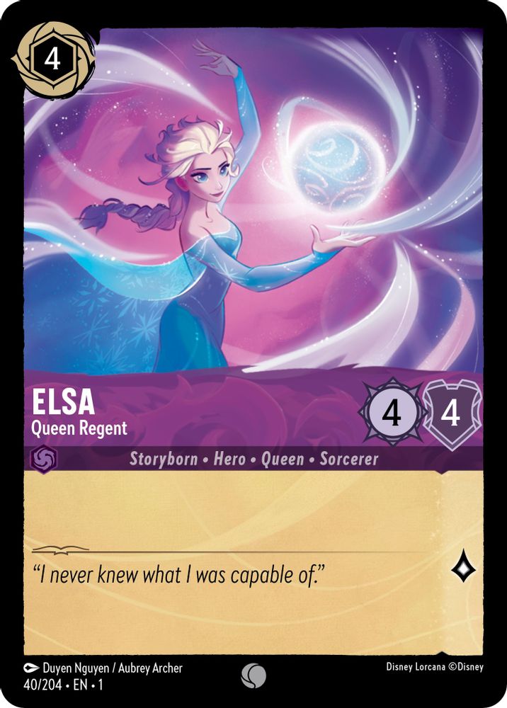 Elsa - Queen Regent card
