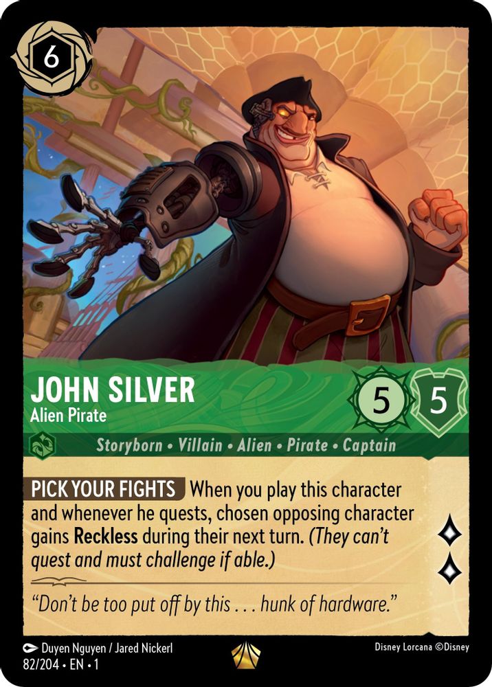 John Silver - Alien Pirate card
