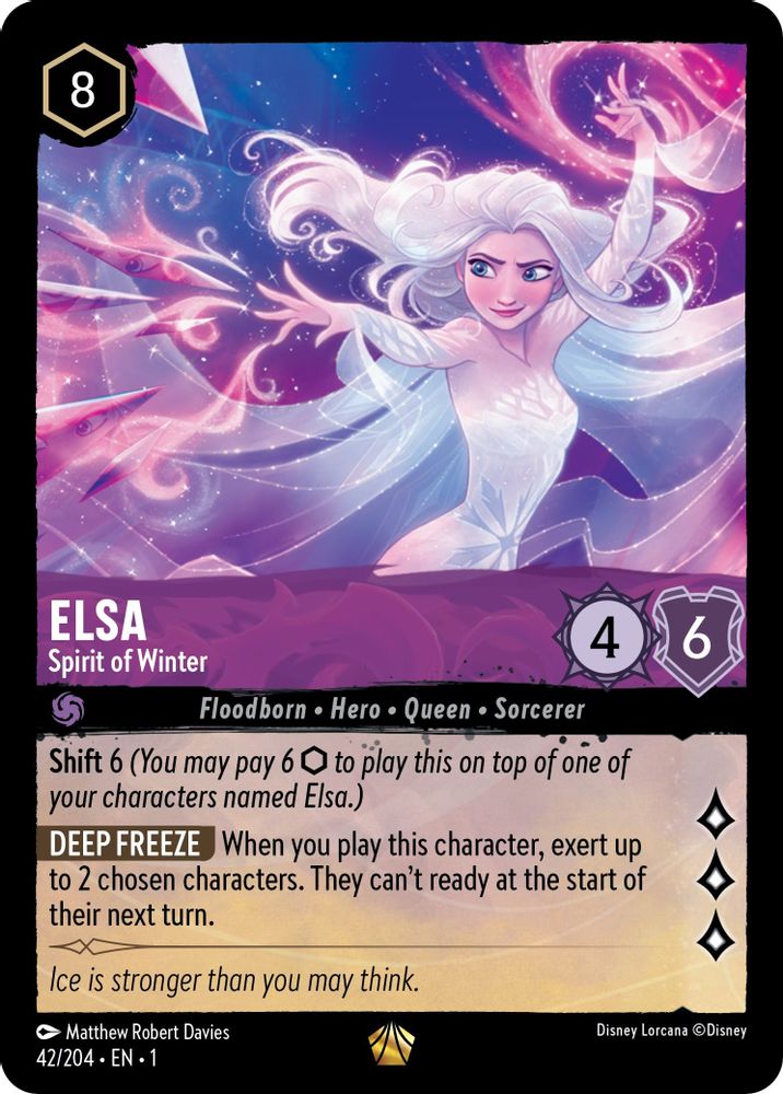 Elsa - Spirit of Winter card