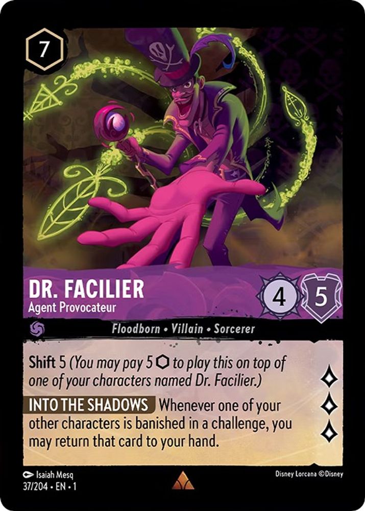 Dr. Facilier - Agent Provocateur card