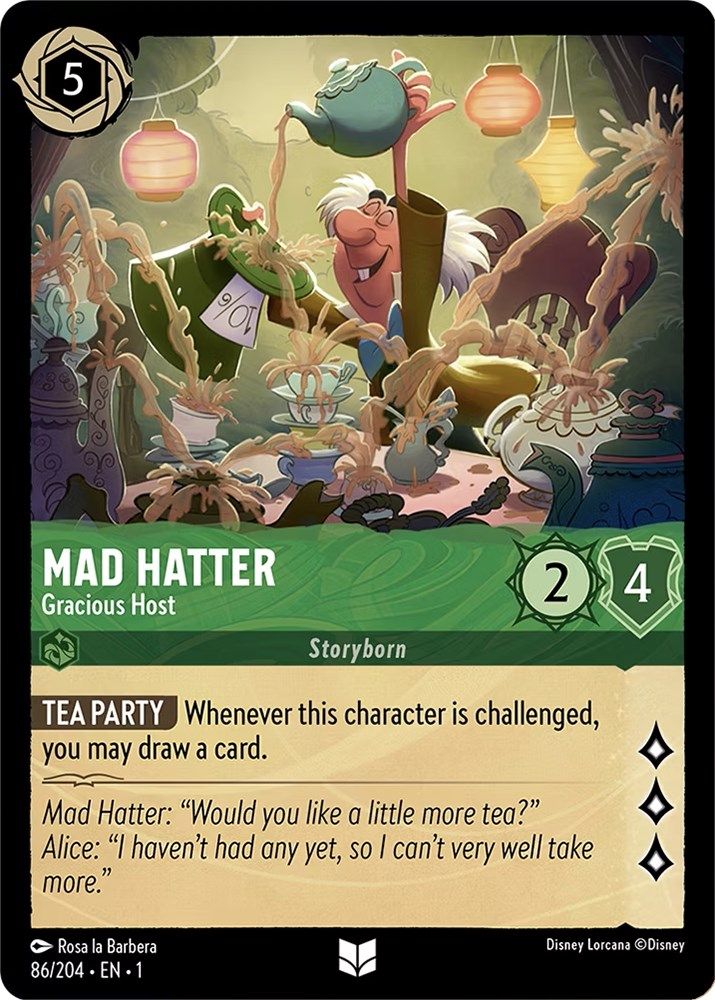 Mad Hatter - Gracious Host card