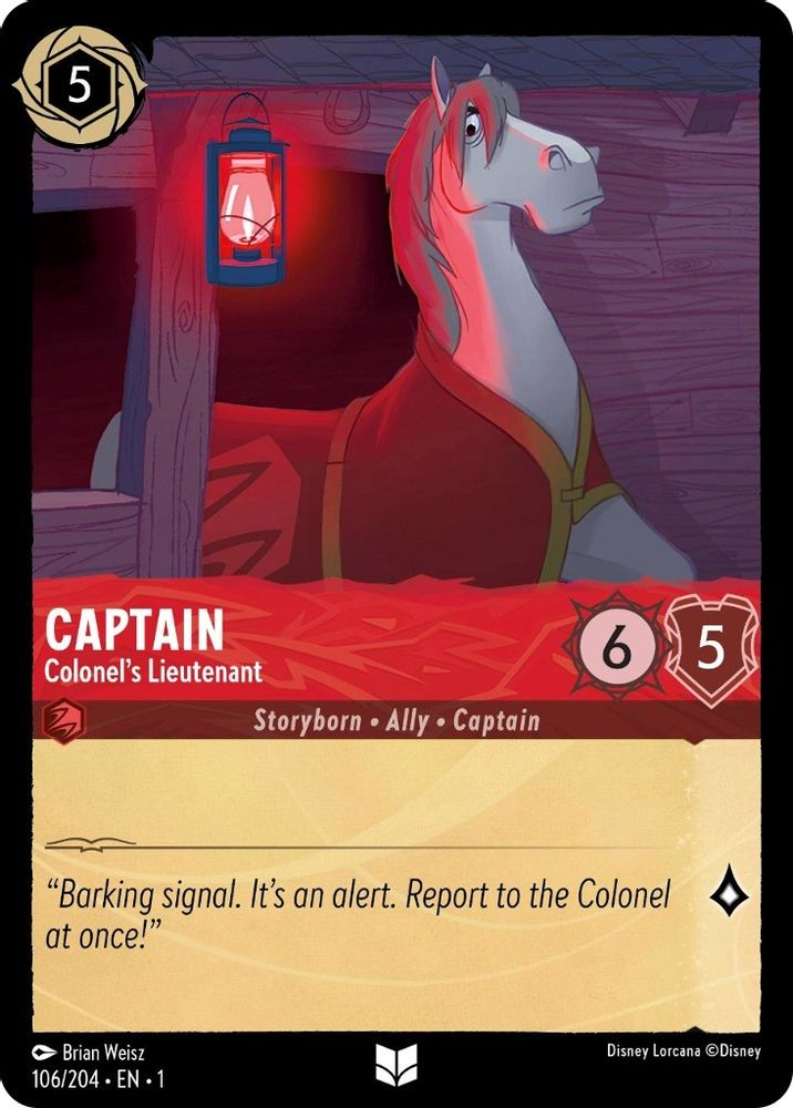 Captain - Colonel's Lieutenant card