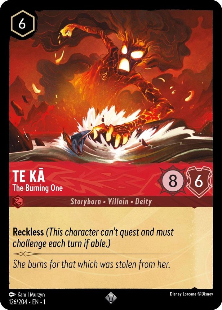 Te Ka - The Burning One card
