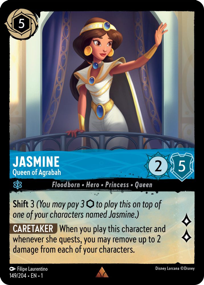 Jasmine - Queen of Agrabah card