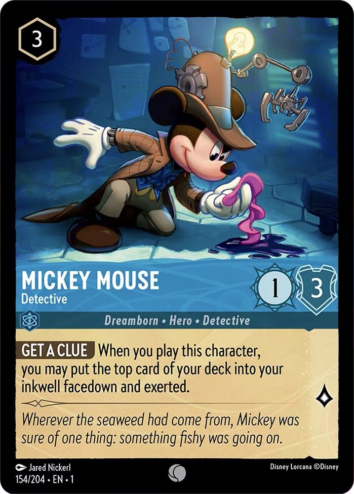 Mickey Mouse - Detective card