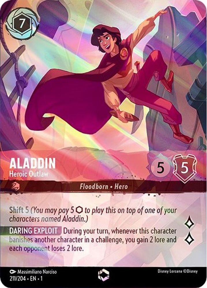 Aladdin - Heroic Outlaw (Enchanted) card
