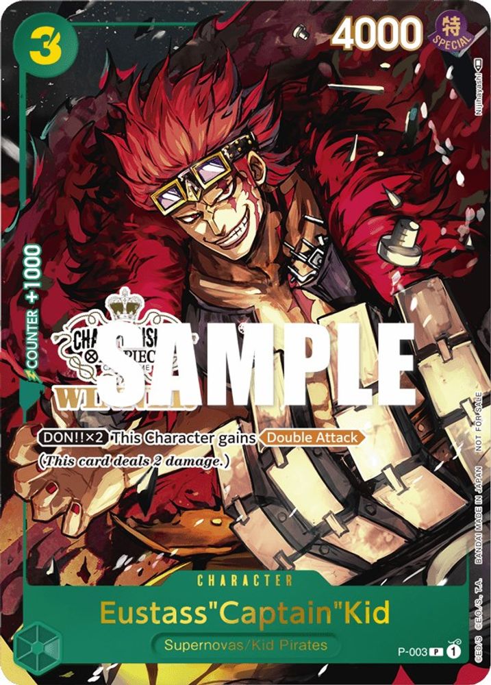 Eustass"Captain"Kid (Store Championship Vol. 2 Winner) card