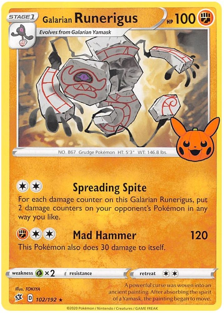 Galarian Runerigus — Trick or Trade BOOster Bundle 2023 #102/203
