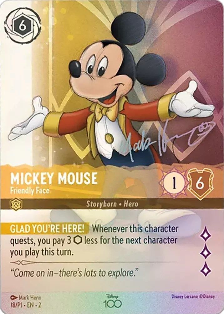 Mickey Mouse - Friendly Face (Alternate Art) card