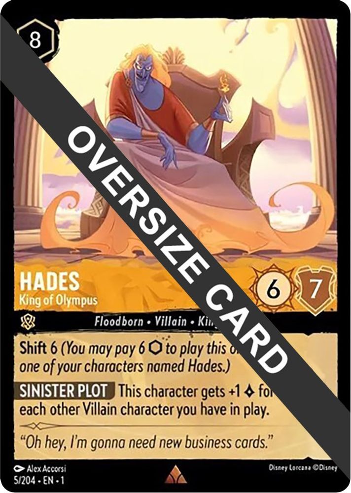 Hades - King of Olympus (Oversized) card
