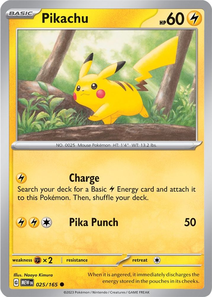 Kortet Pikachu