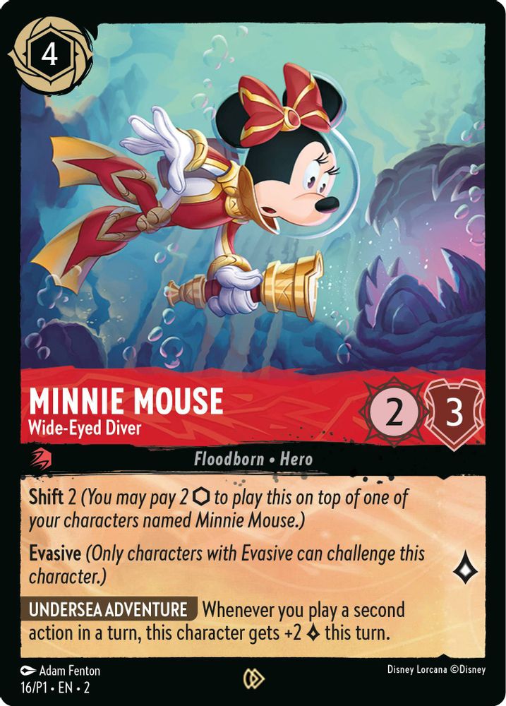 Minnie Mouse - Wide-Eyed Diver card