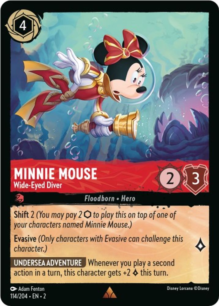 Minnie Mouse - Wide-Eyed Diver card