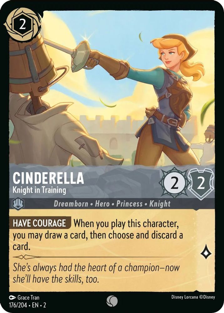 Cinderella - Knight in Training card