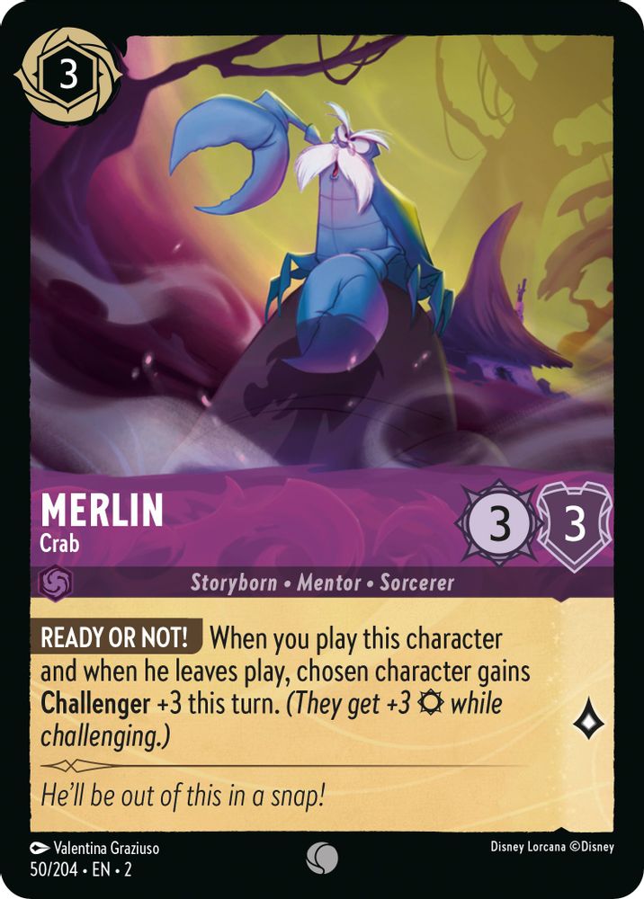 Merlin - Crab card