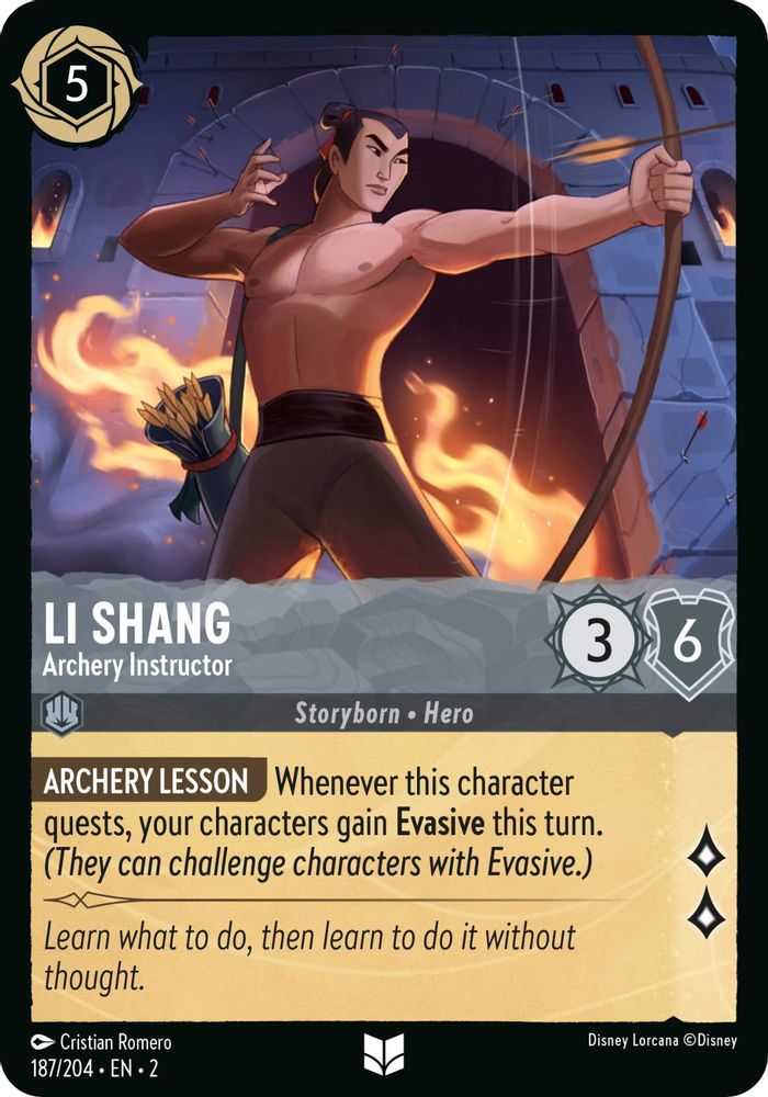 Li Shang - Archery Instructor card