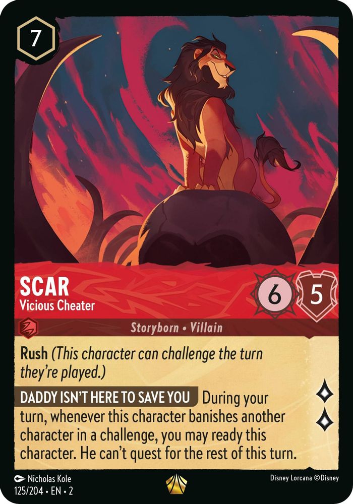 Scar - Vicious Cheater card