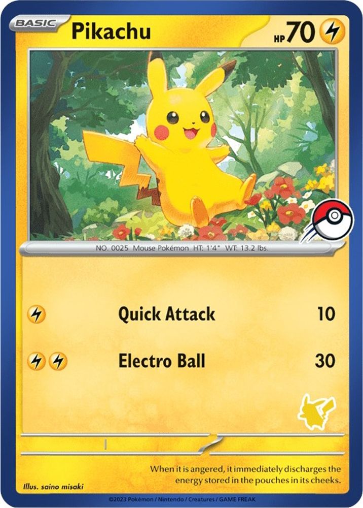 Kortet Pikachu