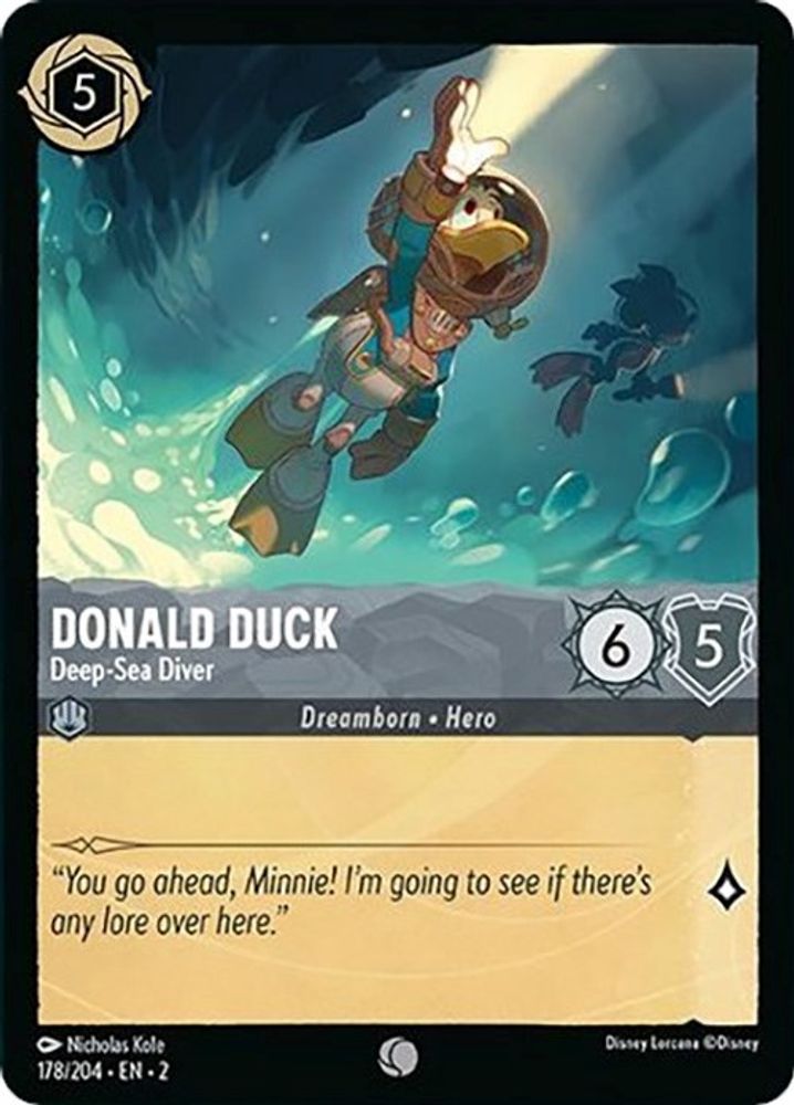 Donald Duck - Deep-Sea Diver card