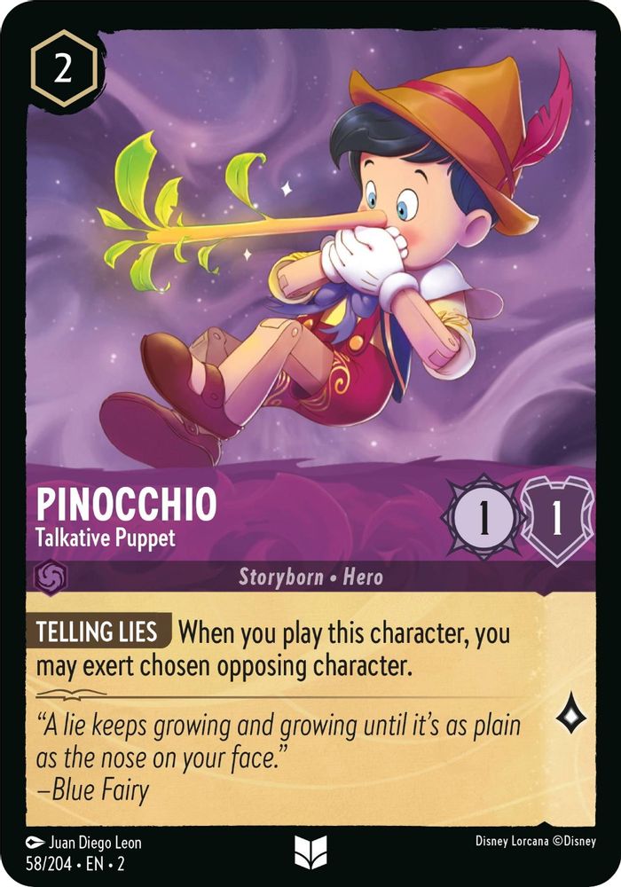 Pinocchio - Talkative Puppet card