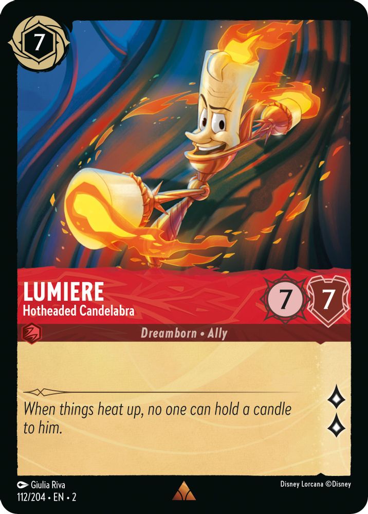 Lumiere - Hotheaded Candelabra card